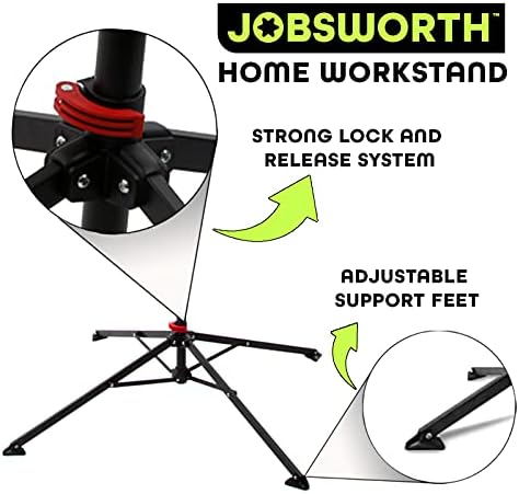 Jobsworth Bicycle Repair Workstand Maintenance Bike Stand For Home Shop Garage