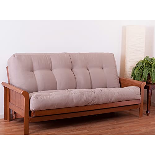 Blazing Needles Renewal 10' Twill Futon Mattress, Full, Toffee