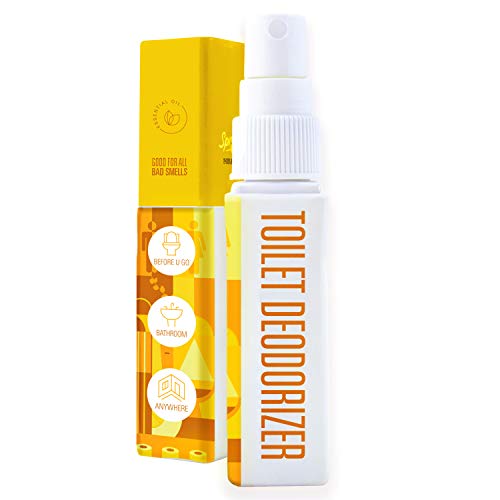 100% Natural Toilet Spray for Poop + Bathroom Air Freshener (Travel-size | Citrus) Before You Go Toilet Spray Poop Spray, Bathroom Spray Odor Eliminator Deodorizer, Bathroom Freshener Long Lasting