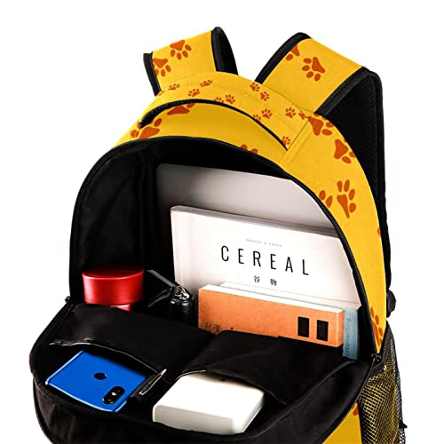 Sac à dos pattes de chat orange ludique pour petits voyageurs - 4