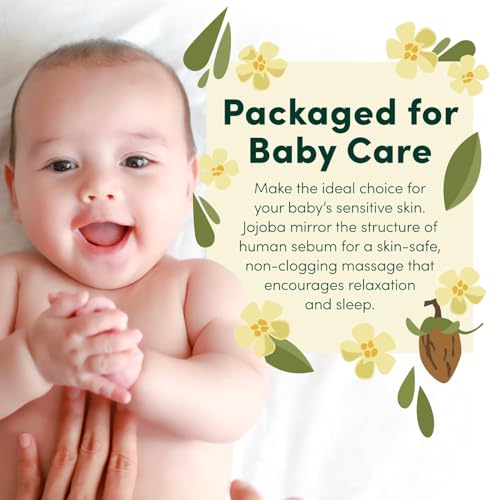 Jojoba Oil - 100% Pure Jojoba Oil Unrefined Cold Pressed for Skin, Scalp & Nails - Hydrating Body Oil for Dry Skin, Natural Hair & Beard Oil for Men, Women and Children (32 fl oz /946 ml)
