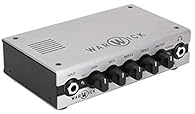 200 Watts @ 4 Ohms 3-Band EQ with +/-15 dB cut/boost per band XLR DI & 1/4" Headphone Out 2.12 lbs Solid State Design