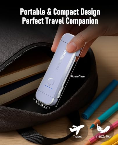 Image of HIONXMGA Book Light,Rechargeable Reading Light for Books in Bed at Night | Up to 100H Runtime,3 Amber Colors,Stepless Dimming,USB Charging,Bookmark,Women Book Lovers,Christmas,Light Lilac