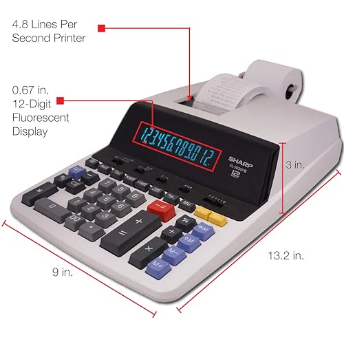 SHREL2630PIII - Sharp EL2630PIII Microban Print Display Calculator