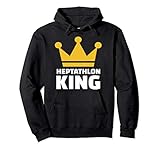 Siebenkampf König mit Krone für alle Siebenkämpfer, die Meister oder Gewinner in Leichtathletik Wettbewerben sind