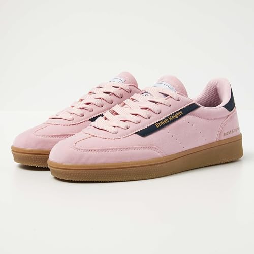 British Knights Damskie buty sportowe Revivalowe, jasnoróżowe/ciemnoniebieskie/krepa, 41 EU, Jasnoróżowa, ciemnoniebieska krepa, 41 EU