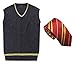 GoldBucket Unisex Adult Cosplay Costumes Robe Vest Shirt Skirt Tie (S, Vest With Tie Red),Small