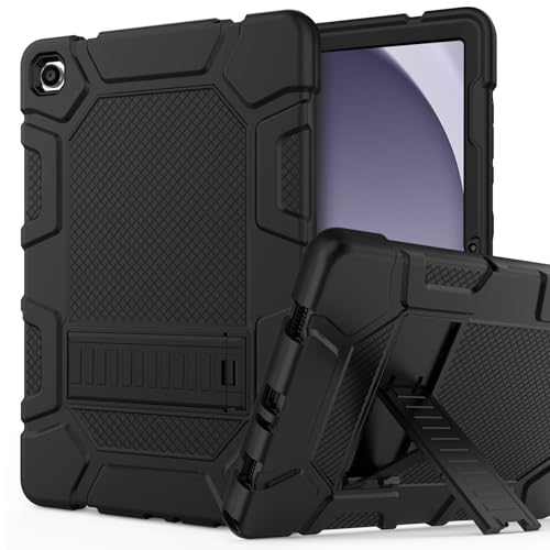 Rantice Case for Samsung Galaxy Tab A9+/A9 Plus 11', Heavy Duty Shockproof Rugged Protective Case with Kickstand for Galaxy Tab A9+/A9 Plus 11 Inch (SM-X210/X216/X218), Black