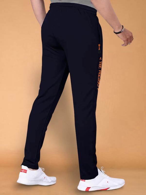Image of Pinkmint Lycra Soild Track Pant for Men & Elastic Jogger Gym Wear, Yoga Wear, Sports, Regular Wear (Pack of 1)