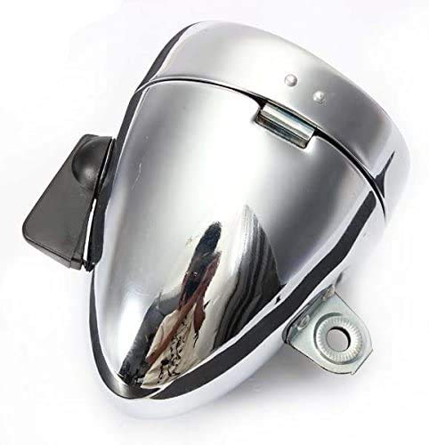Vintage Retro Bicycle Bike Front Light Lamp 7 LED Fixie Headlight with Bracket (Silver)