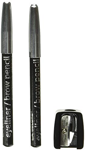 L.a. Colors 2-Piece Eyeliner/Brow Pencil With Sharpener, Black, 0.03 Ounce, Cbpn222 #TOP4