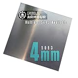 Plaque en aluminium de 4 mm - Grade 5083 300 mm x 300 mm (30cm x 30cm)