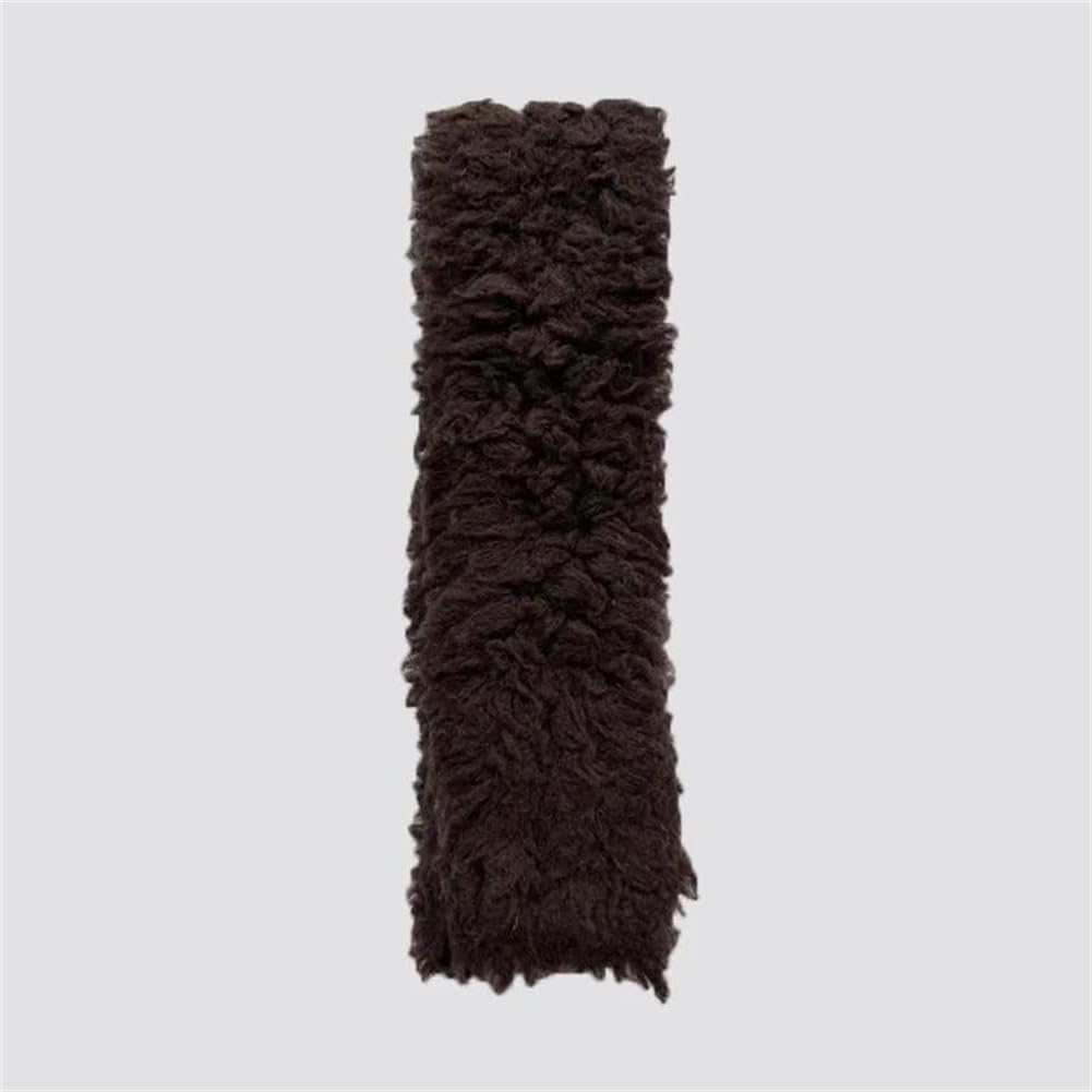 Vsadsau Women's 100% Wool Curly Knitted Scarf Cold Weather Neck Warmer Soft Warm Shawl Wrap