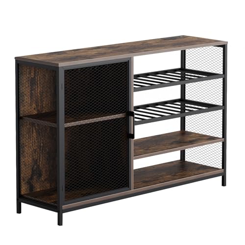 TROPOW Wine Bar Cabinet with USB & RGB Lights