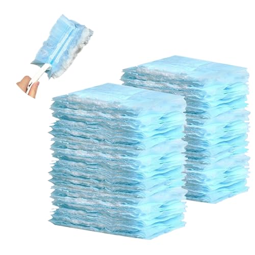 Image of PEACHICHA Fluffy Duster Refills, Flash Dust Magnet Refills, Flash Dust Magnet, Disposable Duster Refills, Blue, Pack Of 20