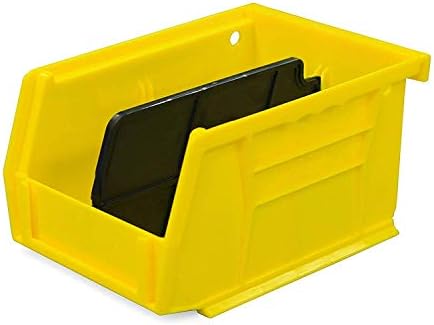 SecureIt Gun Storage Small Storage Bin with Divider: Perfect to Store Spare Magazines, Ammo, and Cleaning Supplies, Resistant to Oil and Cleaning Solvents, Easy Clip to Grid Wall