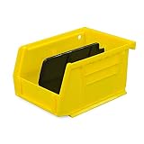 SecureIt Gun Storage Small Storage Bin with Divider: Perfect to Store Spare Magazines, Ammo, and Cle