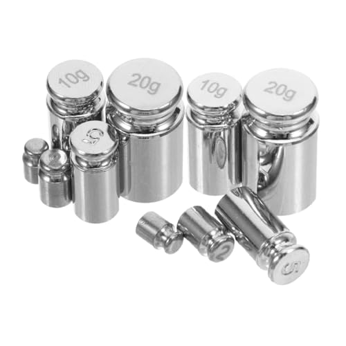 MUCKLILY 10pcs Digital Scale Calibration Kit Precision Gram Weights (1g 2g 5g 10g 20g) for Weight Balance Scale