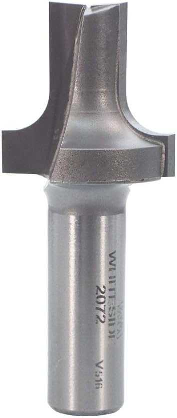 Whiteside Router Bits 2072 Round Over and Edge Trim Bit with Plunge Point 1/4-Inch Radius and 1-1/8-Inch Large Diameter