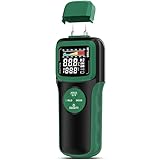 Wood Moisture Meters, Pin & Pinless 2 in 1 Moisture Detector with Upgraded Sensor & Backlit Screen, 9 Calibration for Moisture Detection in Wood, Detector for Lumber Concrete Building(Green)