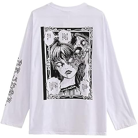 Camiseta gótica holgada manga larga mujer SMIMGO Cover