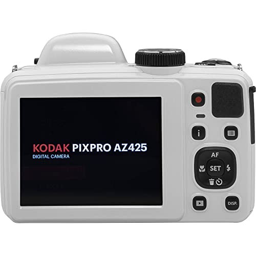 Kodak PIXPRO AZ425 Digital Camera + 32GB Memory Card + Camera Case (Black) + Battery + Charger + USB Card Reader + Table Tripod + Accessories (White) by KODAK - Image 6