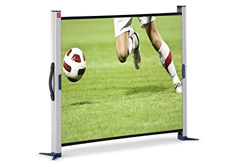 Nobo Ultra Portable Pop-Up projection screen Ideal For Mobile Presenting, Matte White Surface With Mini Stand & Lightweight Aluminium Case, 1000 x 750mm, 1901954