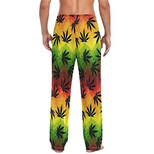 Men's Pajama Pants Bats Halloween Sleep Lounge Pants Pajama Bottoms Pj Pants with Drawstring & Pockets2