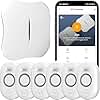 WiFi Water Leak Detector for Home with App Notification, 1 Gateway + 6 WD61 Sensor, 120dB Water Flood/Drip Alarm for Basement/Kitchen/Bathroom/Toilet/Laundry Room, Sink/Drain/Pipe/Faucet Leakage Alert
