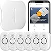 WiFi Water Leak Detector for Home with App Notification, 1 Gateway + 6 WD61 Sensor, 120dB Water Flood/Drip Alarm for Basement/Kitchen/Bathroom/Toilet/Laundry Room, Sink/Drain/Pipe/Faucet Leakage Alert