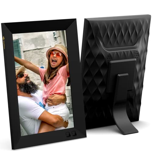 Nixplay Smart Digital Picture Frame I 8 inch I WiFi I Black I Shared Family Albums I Mobile App, Email I Preload Content for a Gifted Frame