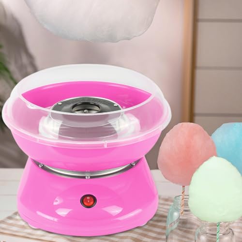 Supfine Zuckerwattemaschine für zu Hause | Zuckerwattemaschine für Zuhause | Zuckerwatte für Kinderpartys, Geburtstage, 220 V EU (Rosa)