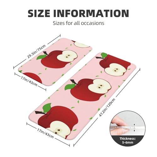 Alfombrillas de cocina antideslizantes para evitar resbalones con diseño de fruta 3
