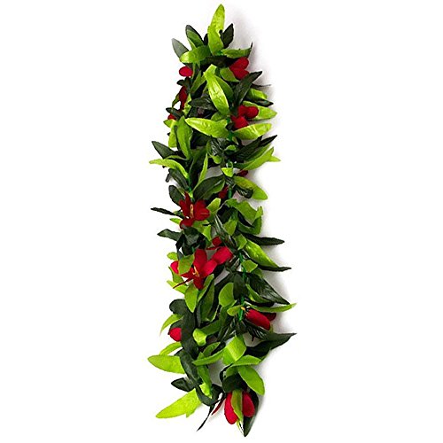 Leegleri DVK106 Hawaiian Luau Leis,Tropical Artificial Flowers Leaf Leis thumb #3