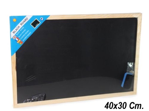 PIZARRA NEGRA PARA TIZA 30x40 CM.
