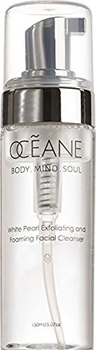 OCEANE Beauty White Pearl Exfoliating And Foaming Cleanser, Improve Skin Firmness, Texture, and Elasticity, Luxurious Makeup Remover and Deep Clean Pores OC6