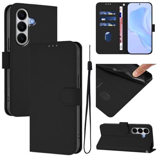 �X�}�z�P�[�X �Ή��@�� for Samsung Galaxy A57 �X�}�z�P�[�X�y�J�[�h�z���_�[�E�E�H���b�g�E�}�O�l�b�g�o�b�N���E�t���b�v�E�X�^���h�@�\�t���zBlack