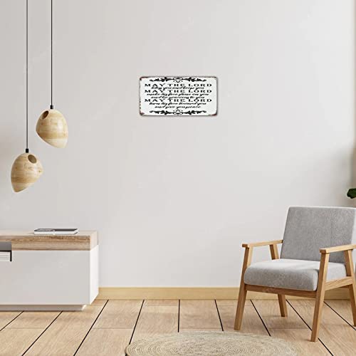 Autravelco May The Lord Bless You And Keep You Customized Metal Signs Decorative Cabin Signs Room Decor For Men Metal Plaque For Home Shop Pubs Club 6X12 Inch #TOP3