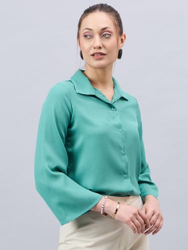 Image of Style Quotient Women Solid Regular Fit Shirt