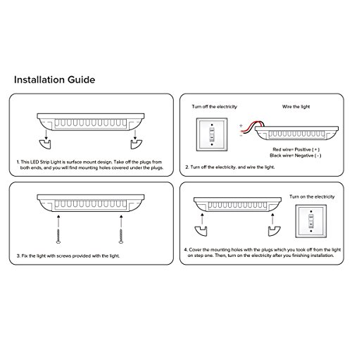 LED Boat Light Utility Led Interior Light for Boat Deck Courtesy Cockpit Cool White Lighting 12V 6inch