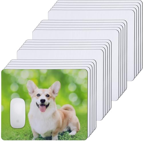 Tapis de souris blancs pour transfert de chaleur base antidérapante pour impression sans bavure