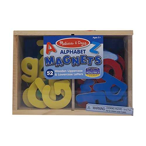 Magnet alphabet bois 52 pièces aux finitions soignées