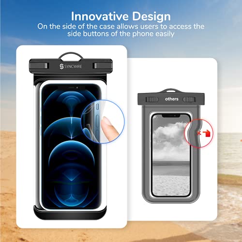 SYNCWIRE [2-Pack Waterproof Case IPX8 Universal Waterproof Phone Pouch Dry Bag Waterproof Phone Case for iPhone 15/14/13/12/11 Pro XS MAX XR X 8 7 6 Samsung S23 S22 S20 and More Up to 7 Inches by SYNCWIRE - Image 3