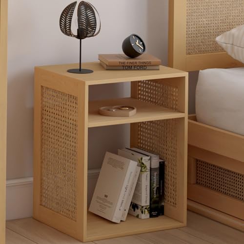 Lot de 2 chevets en cannage - vue 2