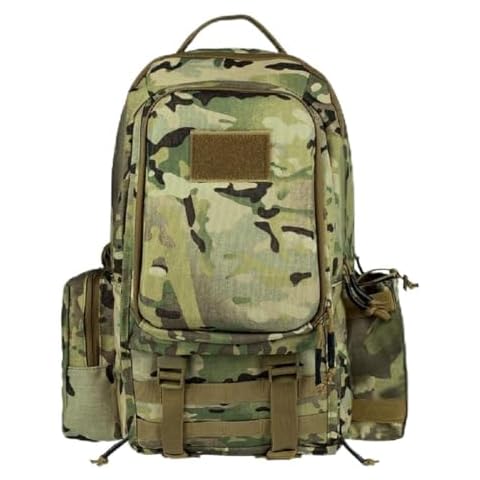 BOMTURN Great Tactical Backpack Military Men: 45L Army 3 Day Assault Bag Pack/CCW Bag/Molle Backpacks with Holster Waterproof Cover
