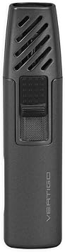 Vertigo Gnome Single Flame Lighter Metallic Black