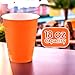 Orange Peel Plastic Cups (18 oz.) 50 Count - Stackable, Heavy-Duty & Eco-Friendly Party Drinkware, Vibrant Color & Ultimate Durability - Perfect For All Occasions