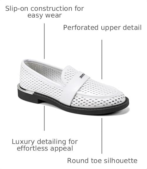 DKNY Womens Rezzi Perforated Loafer