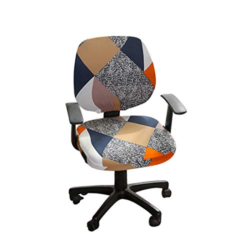 ZUQ Funda Elástica para Silla de Oficina Funda Protectora Separada para Silla Giratoria para Silla de Ordenador Funda para Asiento y Funda para Respaldo #1