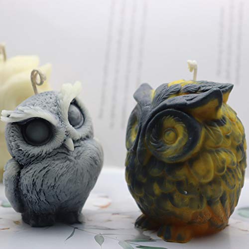 Jqs 3D Owl Silicone Soap Mold Resin Candle Mould Fondant Cake Decorating Tools Chocolate Candy Pastry Baking Kitchen Supplies #TOP3